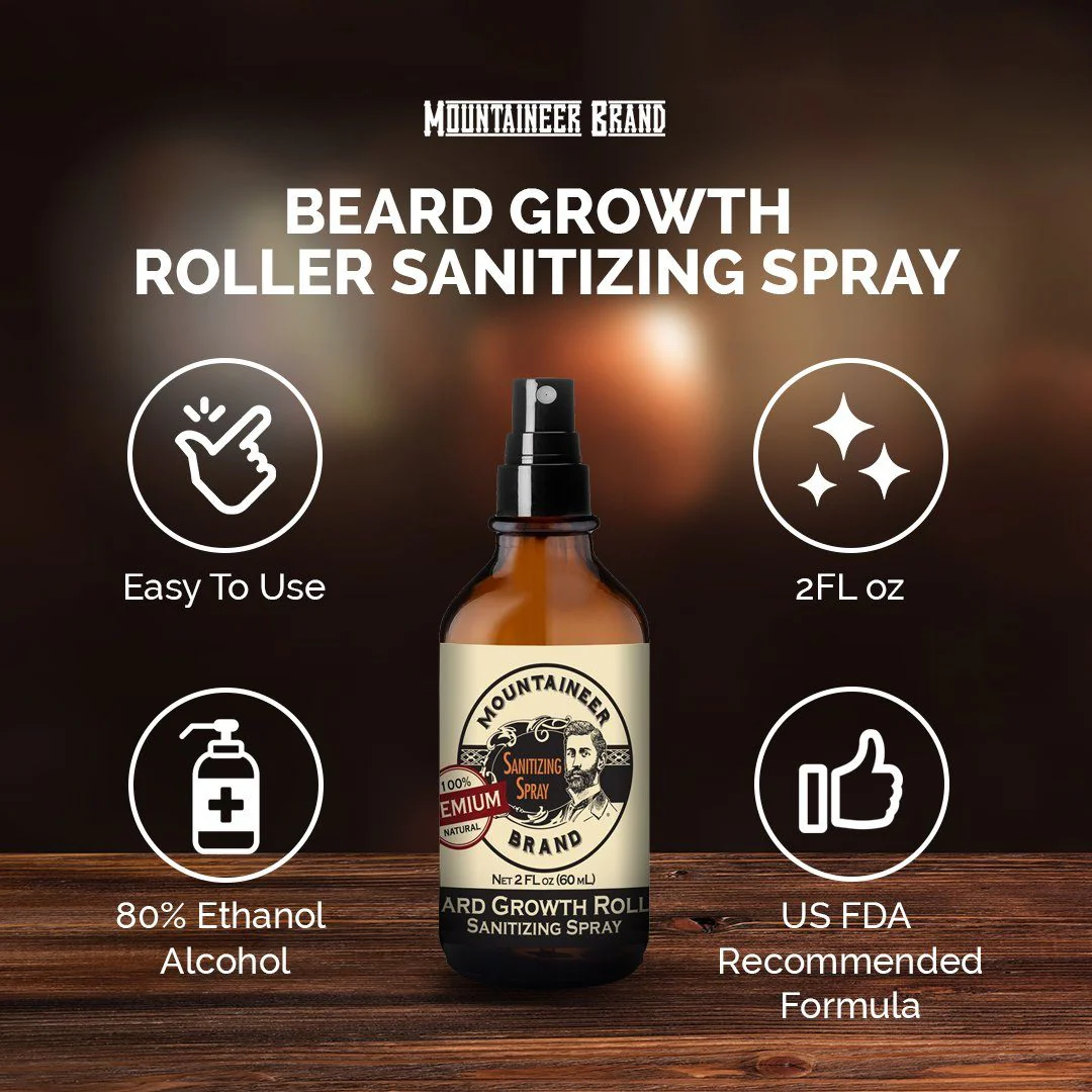 Beard Growth Roller Sanitizing Spray - Image 3